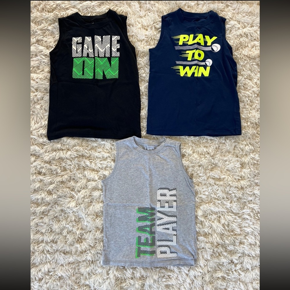 Boys Carter’s size 8 sleeveless shirts in great condition!